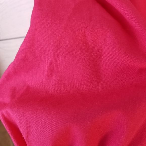 💖 Handmade Fuchsia Puff Sleeve Dress Cottagecore M 👗 - Picture 8 of 9